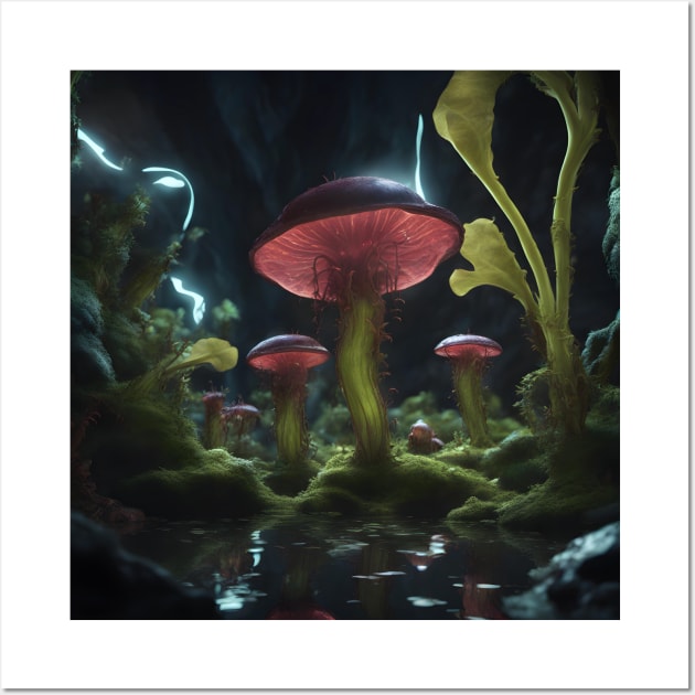 Mushroom nature other world Wall Art by Chantel Fourie